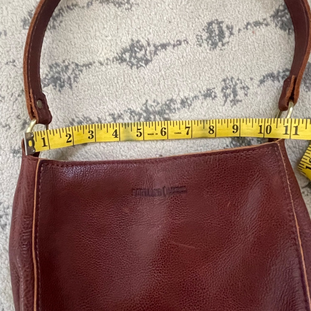 NWOT Portland Leather Shoulder Bag Nutmeg - Picture 6 of 7